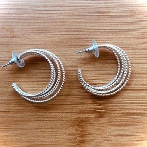 Silver earrings